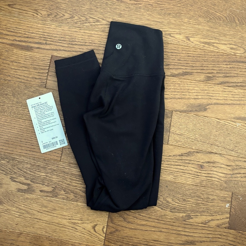 LULULEMON Align HR Pant 25” Black Women’s Size 2